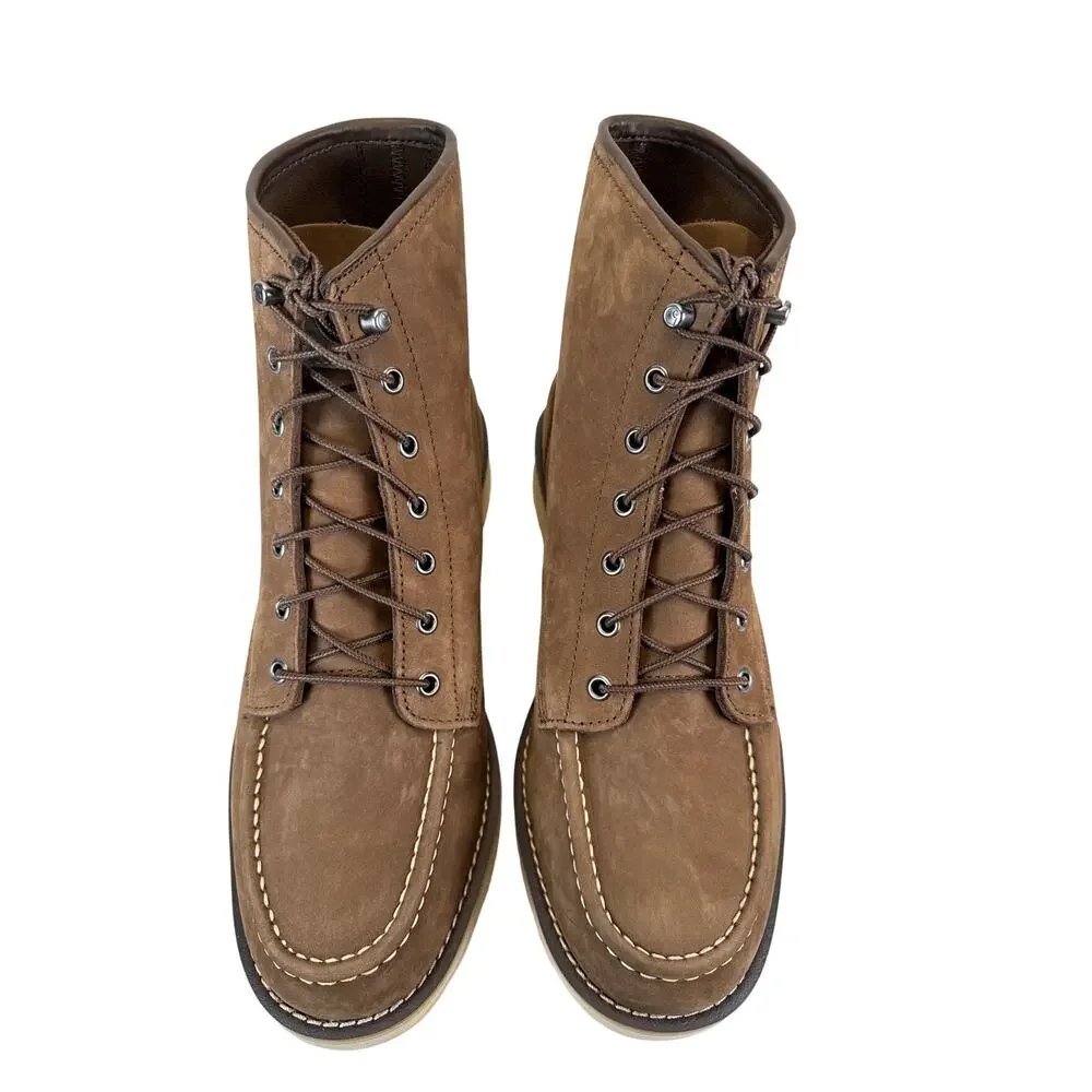 Carhartt Work Boot‎ Mens 12 Brown Nubuck Leather Soft Moc Toe FW6072